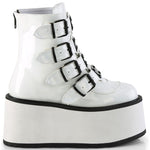 DemoniaCult DAMNED 105 White Boots | Angel Clothing