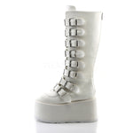 DemoniaCult DAMNED-318 Boots White (UK4, UK5, UK7) | Angel Clothing