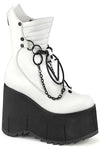 DemoniaCult KERA 130 White Boots | Angel Clothing