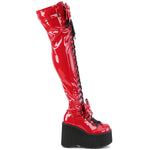 DemoniaCult KERA 303 Red Boots | Angel Clothing