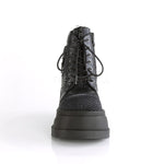 DemoniaCult STOMP-18 Shoes Black | Angel Clothing
