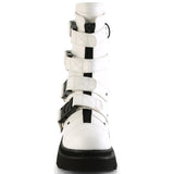 DemoniaCult RENEGADE 55 White Boots | Angel Clothing