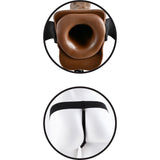 Fetish Fantasy Brown 7 Inch Hollow Strap-On with Balls