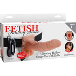 Fetish Fantasy Skin 7 Inch Vibrating Hollow Strap-On