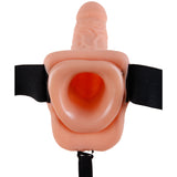 Fetish Fantasy Skin 7 Inch Vibrating Hollow Strap-On