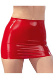 LATE-X Red Latex Mini Skirt
