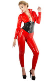LATE-X Latex Catsuit Red