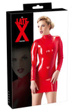 LATE-X Latex Mini Dress Red
