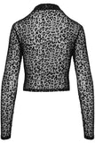 Noir Handmade Leopard Flock Top | Angel Clothing