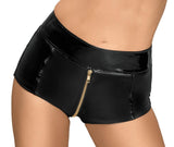 Noir Handmade Sexy Shorts with Full Zip | Angel Clothing
