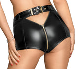 Noir Handmade Sexy Shorts with Full Zip | Angel Clothing