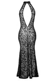 Noir Handmade Powernet Tiger Style Dress | Angel Clothing