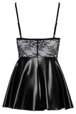 Noir Handmade Wetlook and Lace Dress | Angel Clothing