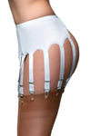Nylon Dreams 12 Strap Suspender Belt Lace White | Angel Clothing