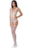 Passion Bodystocking BS066 White | Angel Clothing