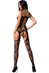 Passion Bodystocking BS075 Black | Angel Clothing