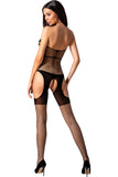 Passion Bodystocking BS079 Black | Angel Clothing