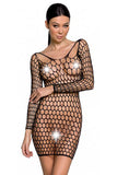 Passion Lingerie Bodystocking BS093 Black | Angel Clothing