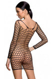 Passion Lingerie Bodystocking BS093 Black | Angel Clothing