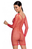 Passion Lingerie Bodystocking BS093 Red | Angel Clothing
