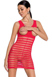 Passion Lingerie Bodystocking BS092 Red | Angel Clothing