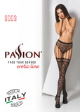 Passion Lingerie S003 Stockings Black | Angel Clothing