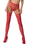 Passion Lingerie S003 Stockings Red | Angel Clothing