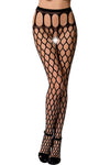 Passion Lingerie S021 Stockings Black | Angel Clothing