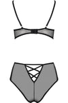 Passion Lovelia Bikini Lingerie Set Black | Angel Clothing