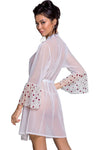Passion Lovelia Penignoir Dressing Gown White | Angel Clothing
