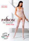 Passion Bodystocking BS069 White | Angel Clothing
