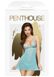 Penthouse Bedtime Story Mini Dress Blue | Angel Clothing