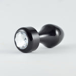 black metallic butt plug - Fetshop