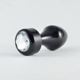 black metallic butt plug - Fetshop