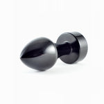 black metallic butt plug - Fetshop