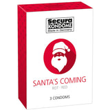 Secura Kondome Santas Coming Strawberry 3 Pack