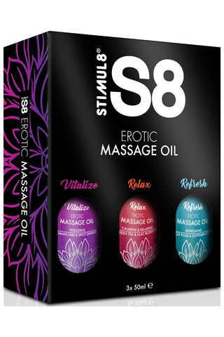 Stimul8 S8 Massage Oil Box Set