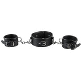 ZADO Leather Collar and Handcuffs