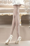 Ballerina Tights Bianco White With Filligree Detail - 118 - Fetshop