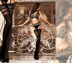 Ballerina Hold Ups with Unique Faux Suspender Design - 263 - Fetshop