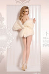 Ballerina Tights Avorio Ivory With Dotted Gold Seam - 381 - Fetshop