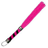 Black and Pink Suede Effect Flogger - Fetshop