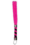 Black and Pink Suede Effect Flogger