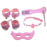 Bondage Set Five Piece Pink Bondage Kit - Fetshop