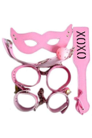 Bondage Set Five Piece Pink Bondage Kit