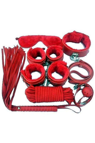 Bondage Kit 8 Piece Red