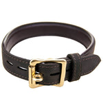 Bound Nubuck Leather Choker with O-Ring - Fetshop