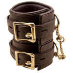 Bound Nubuck Leather Wrist Restraint Cuffs - Fetshop