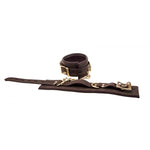 Bound Nubuck Leather Wrist Restraint Cuffs - Fetshop