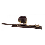 Bound Nubuck Leather Wrist Restraint Cuffs - Fetshop